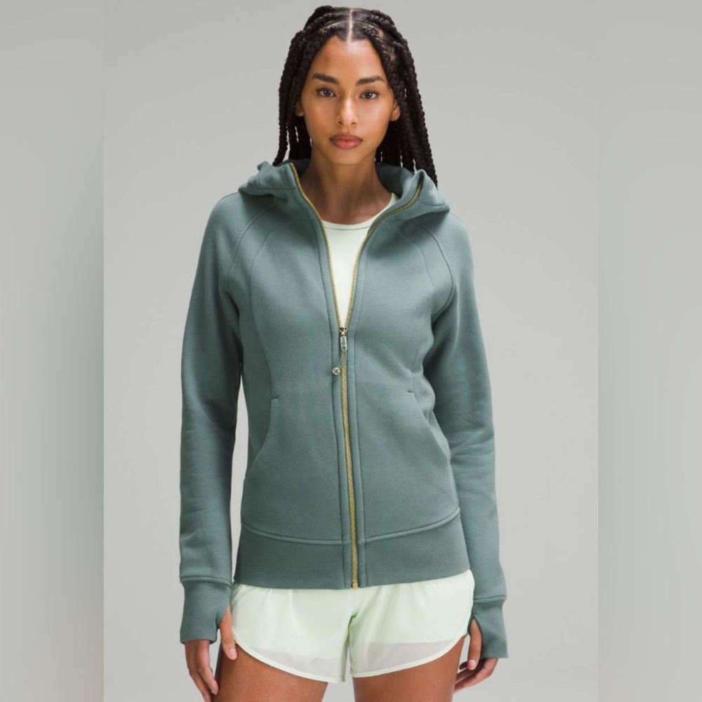 Lululemon Scuba Full-Zip Hoodie - Medium Forest Green - Size 6